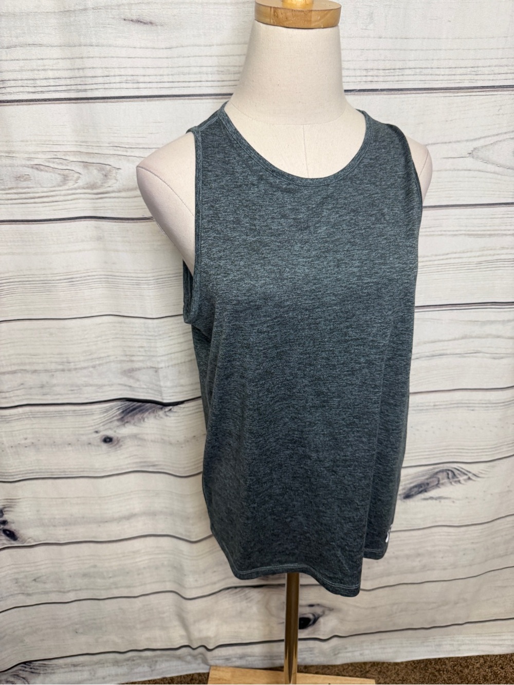 Nike Women's Dark Heather Gray Athletic Tank Top